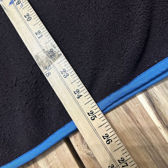 Patagonia Synchilla Mens Small Brown Blue Fleece Pullover Sweater Snap Button - Picture 7 of 8